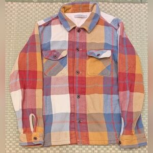 Outerknown Blanket Shirt Jacket Harvest Muir Plaid Men's Size Large
